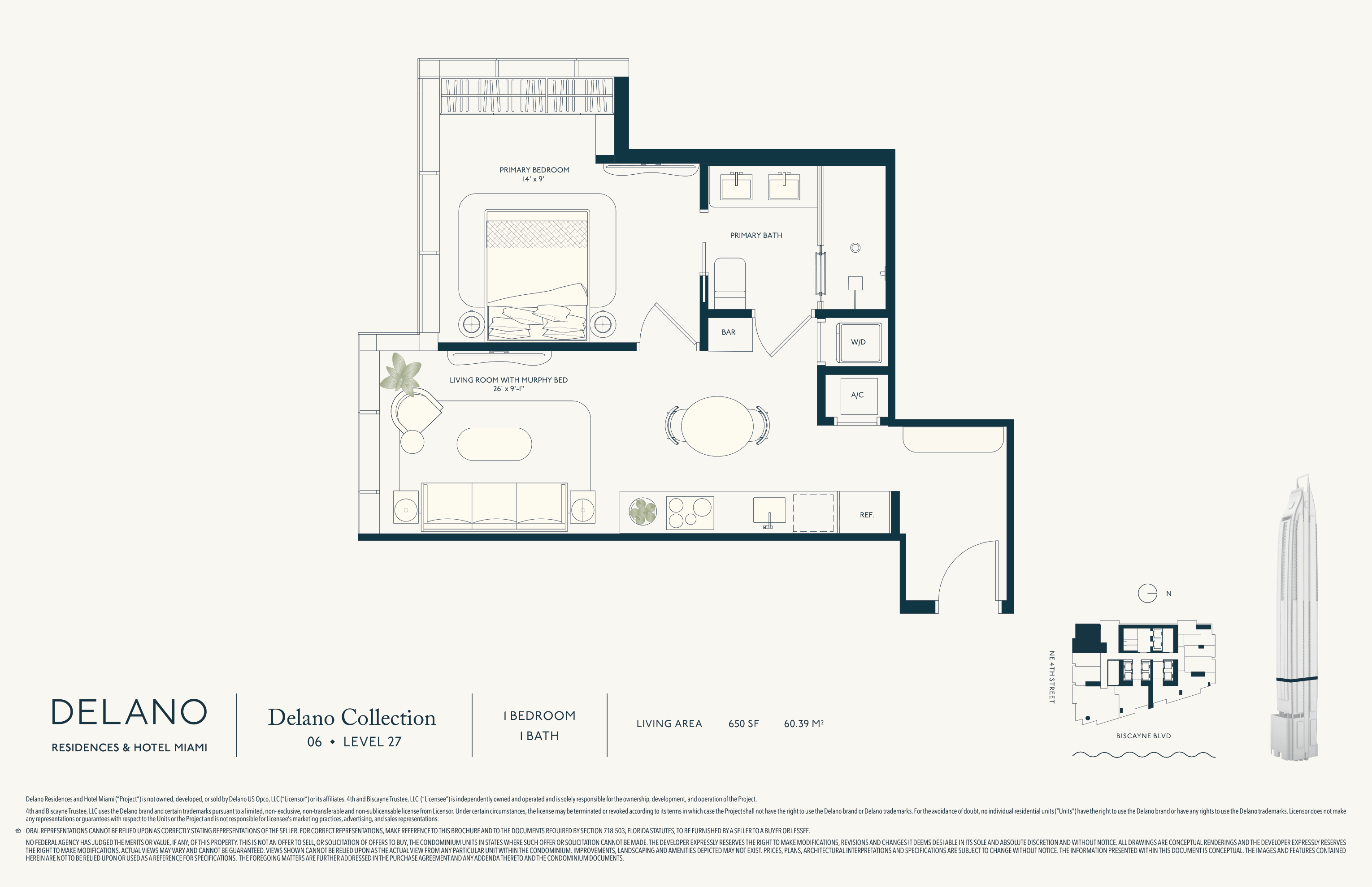 Delano Collection 06 (Level 27) floor plan