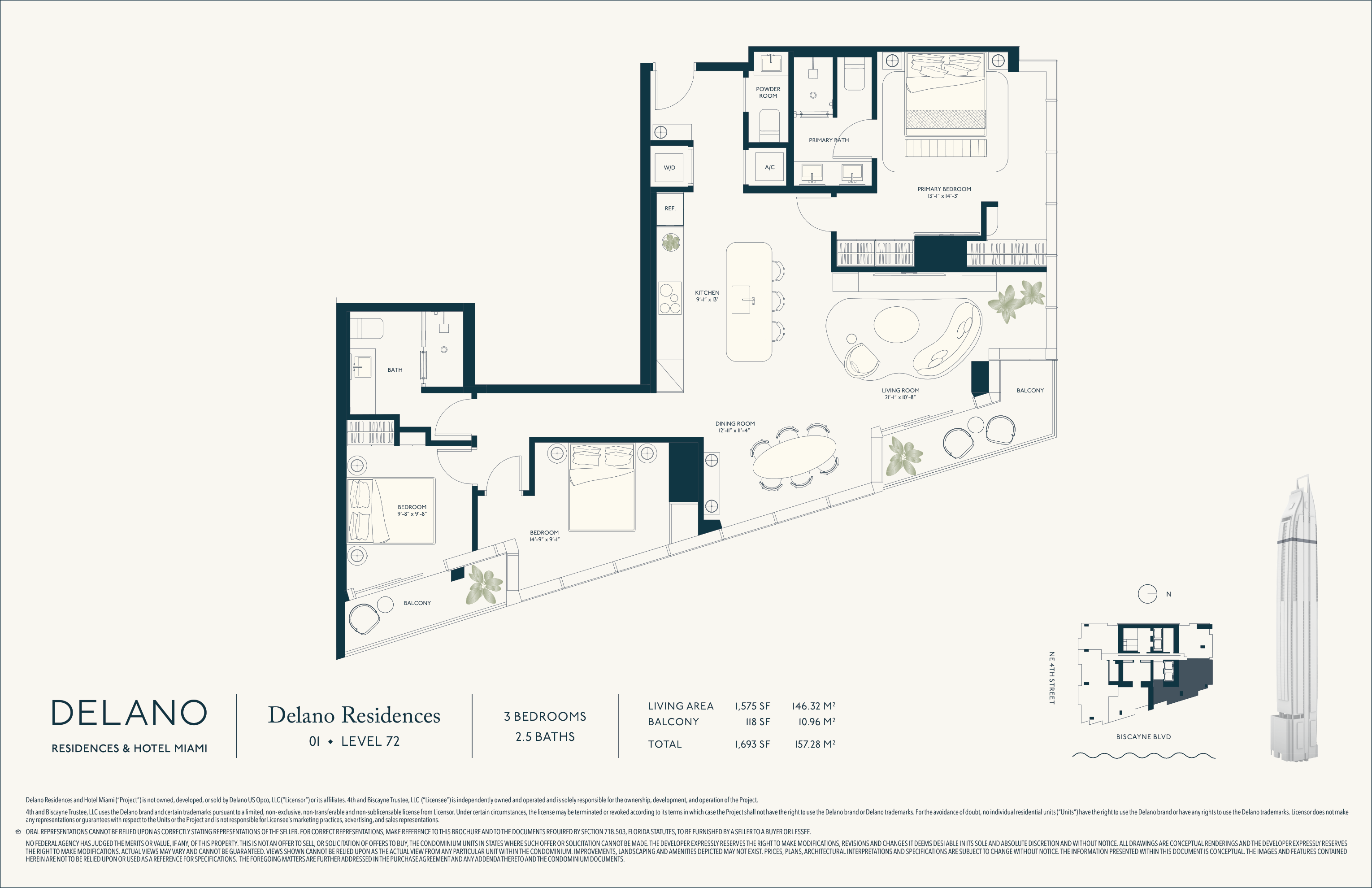 Delano Residences 01 (Level 72) floor plan
