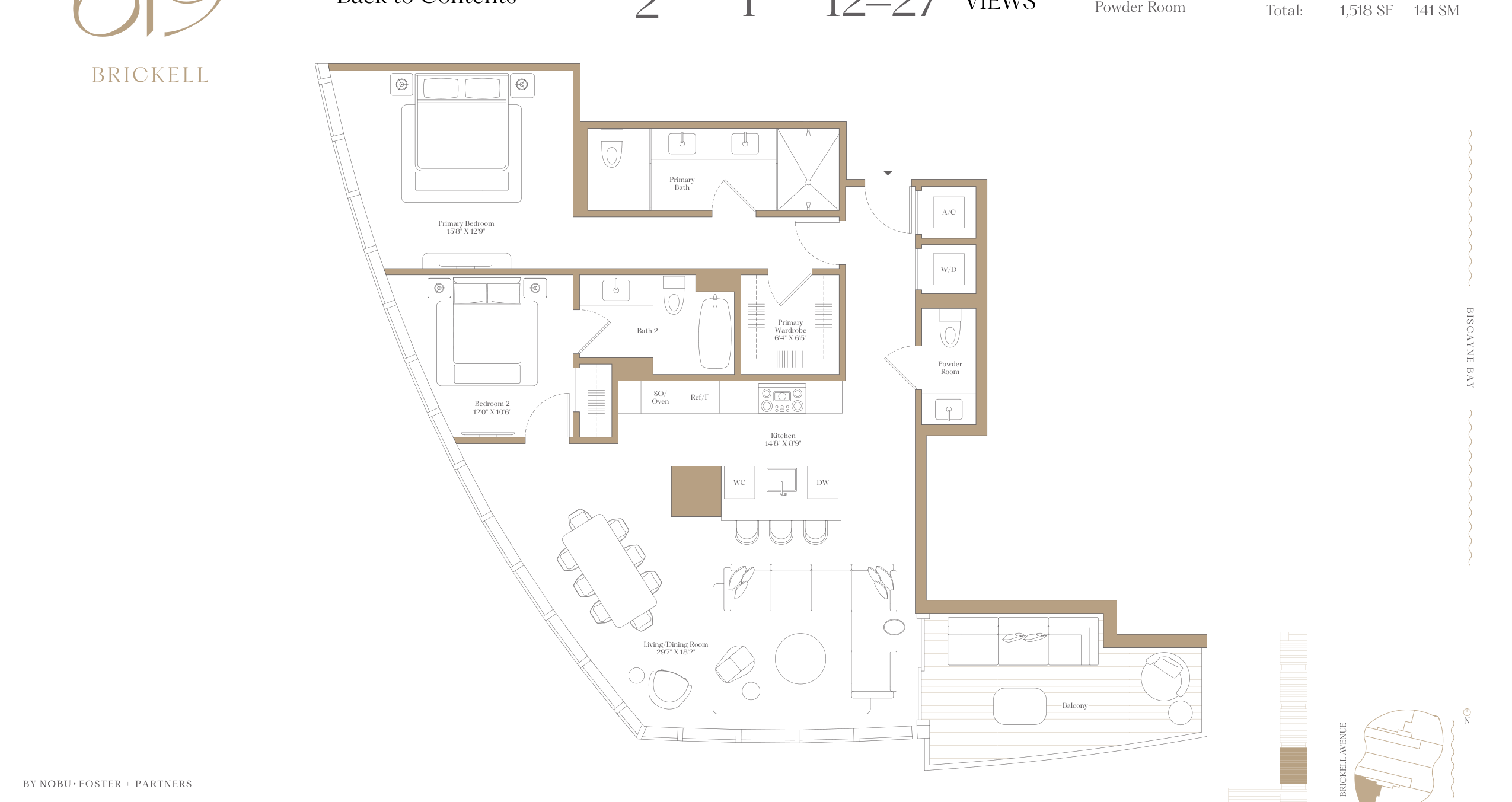 2F — 2 Bed floor plan