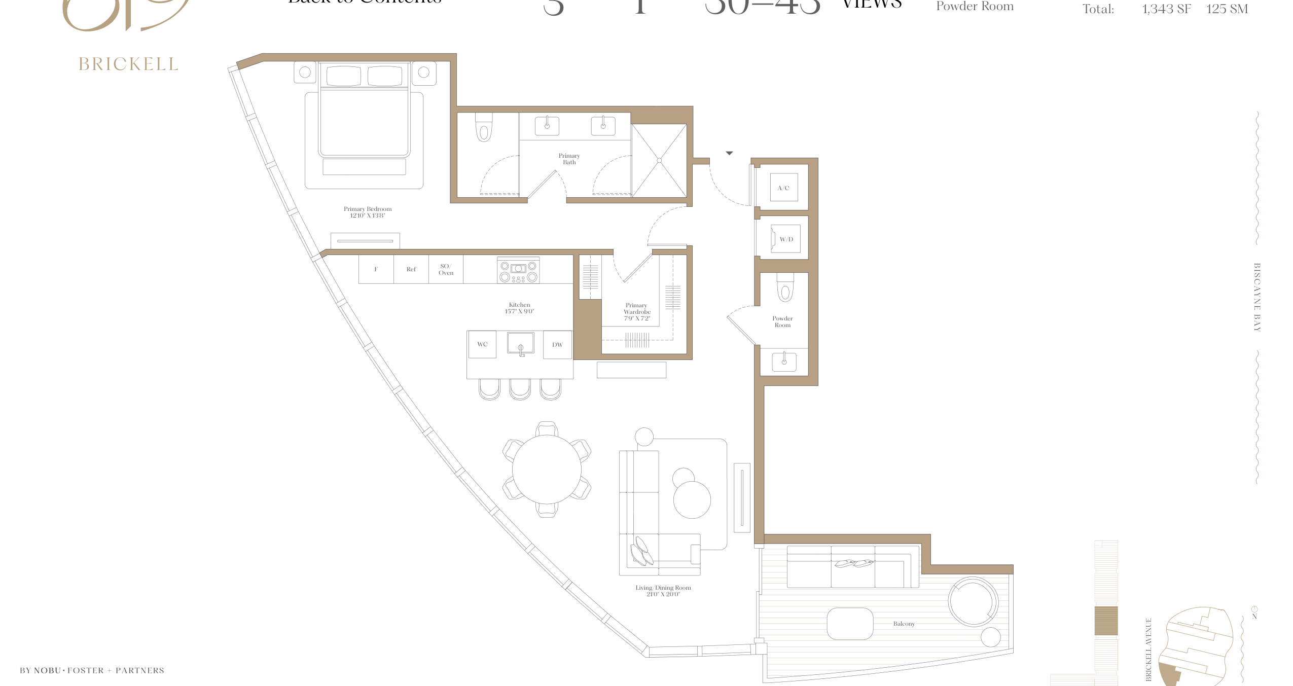 3F — 1 Bed floor plan