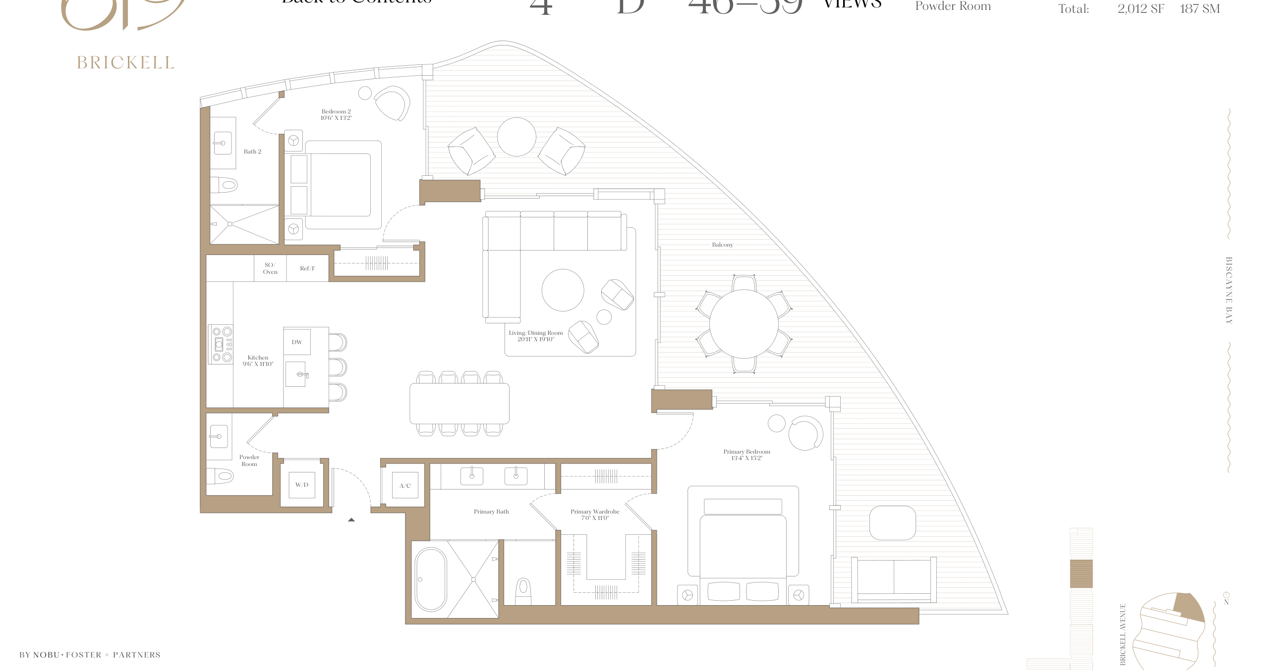 4D — 2 Bed floor plan