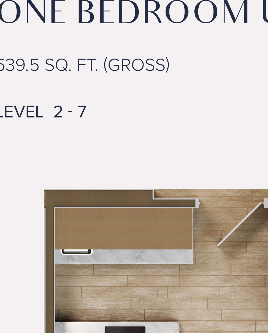 One Bedroom Unit floor plan